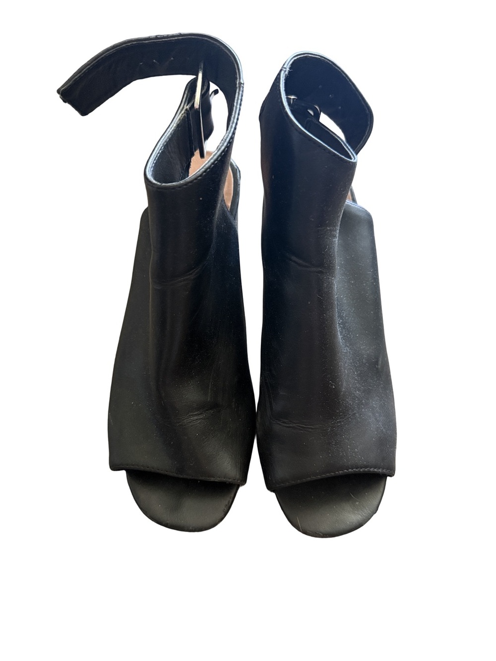 Topshop Black Women's Open-Toe Ankle Booties